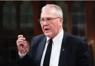  ?? ADRIAN WYLD / THE CANADIAN PRESS ?? Minister of Border Security Bill Blair responds to a question in the House of Commons on Thursday.