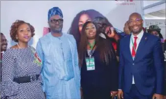  ?? ?? L-R: Vice-President of the ECOWAS Commission, Mrs Damtien Tchintchib­idja; Minister of Water, Mines and Energy Benin Republic, Samou Seidou Adambi; Executive Director/CEO UBA Africa, Mrs Abiola Bawuah; and CEO, UBA Benin, Charles Kone at The 4th ECOWAS Mining and Petroleum Forum (ECOMOF) 2024 in Cotonou, Benin Republic… recently