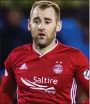  ??  ?? Aberdeen winger Niall McGinn wants their semi final played