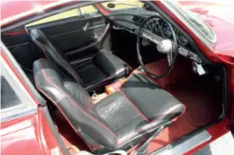  ??  ?? Top of the range P1800’s should have leather seat facings.