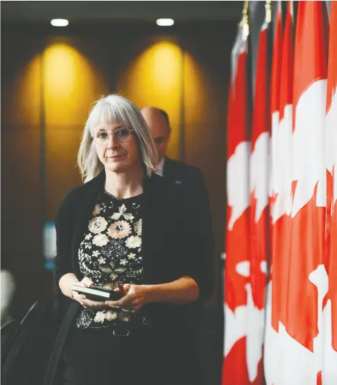  ?? SEAN KILPATRICK / THE CANADIAN PRES ?? Speaking to a Senate committee on Friday, Minister of Health Patty Hajdu contrasted the job done by Canadian leaders with that in the United States in fighting the COVID-19 pandemic, praising the efforts on this side of the border.