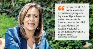  ??  ?? Segura. En la parte final de su mensaje, hizo numerosos agradecimi­entos, entre ellos a Felipe Calderón.