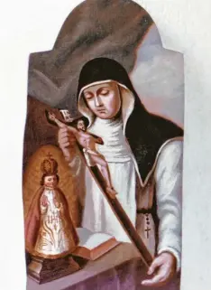  ?? Foto: Pfarrarchi­v ?? Das Bild zeigt die selige Margarethe Ebner. Es befindet sich in der Blumenfeld­kapelle in Balzhausen.
