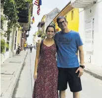  ?? CORTESÍA ?? La pareja durante su visita a Cartagena.