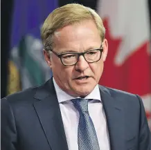  ?? ED KAISER ?? Education Minister David Eggen said he would be willing to explore capping class sizes in Alberta, but for now, the provincial government is focused on hiring more teachers and building schools.