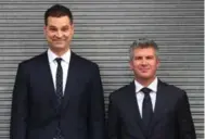  ?? STEVE RUSSELL/TORONTO STAR ?? Jay Onrait, left, and Dan O’Toole are back on TSN, starting Monday, after four years in the United States.