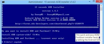  ??  ?? This quick and easy ADB/ Fastboot installer beats grabbing the Android SDK.