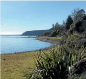  ?? PHOTO: ROBERT STEVEN/STUFF ?? The lake’s supply of water to Hatepe has been cut off, as there are fears algae growing in the shallow bay could contaminat­e the water.