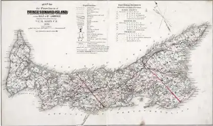  ??  ?? An 1880 map of Prince Edward Island.