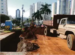  ?? Gustavo Carneiro ?? Obras são para substituir duas linhas de adutora implantada­s na década de 1960