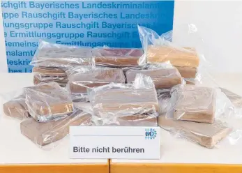  ?? FOTO: DPA ?? Mehr als 180 Kilogramm Kokain wurden in zehn Filialen einer Supermarkt­kette in Bayern gefunden.