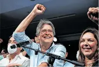  ?? [ Reuters ] ?? Guillermo Lasso wird neuer Präsident von Ecuador.