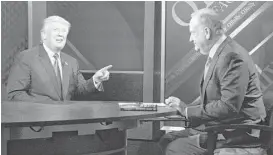  ?? Associated Press file ?? In the end, even an endorsemen­t from President Donald Trump could not save Bill O’Reilly. Trump called O’Reilly “a good person” and said he should not have settled the complaints made against him. “I don’t think Bill did anything wrong,” Trump told New...