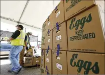  ?? ROGELIO V. SOLIS/AP 2020 ?? The largest producer of fresh eggs in the U.S. said this past Tuesday it has stopped production at a Texas plant after bird flu was found in chickens at the facility in Parmer County.