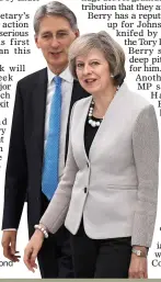  ??  ?? ATTACKS: Theresa May and Philip Hammond