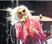  ?? ?? Age is just a number: frontwoman Debbie Harry (76) was very much the star of the show