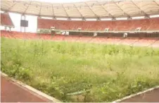  ??  ?? The main bowl of the MKO Abiola Stadium in Abuja