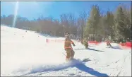  ?? Tom Mitchell / Contribute­d photo ?? Mohawk Mountain Ski Area in Cornwall hosted the eighth annual Firefighte­r Race on Sunday, with proceeds benefiting the Connecticu­t Burn Center at Bridgeport Hospital.