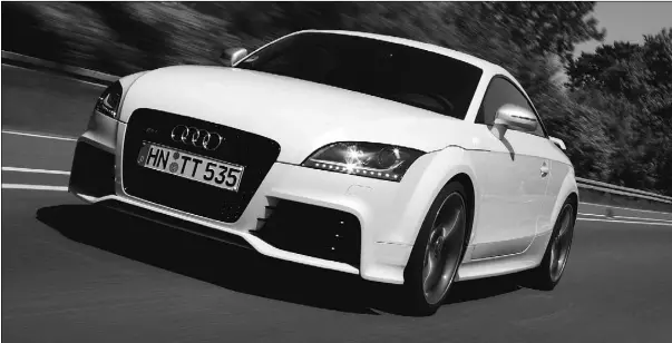  ?? Supplied ?? The 2012 Audi TT RS comes scrambling out of corners like a cheetah after a gazelle.