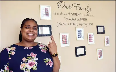  ?? GINA JOSEPH — THE MACOMB DAILY ?? Taneisha Campbell, of Macomb Township, and her family are very close, including her cousin who donated her kidney to help save Taneisha’s life.