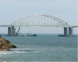  ?? ?? Il ponte di Kerch Collega la Crimea alla Russia