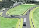  ??  ?? An artist’s impression of proposed road improving access to spaceport