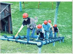  ??  ?? As a certified Leadership and Training programme provider, the resort also has a dedicated team-building circuit, which comprises challengin­g obstacles.