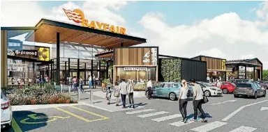  ??  ?? A $78 million makeover of the Bayfair Shopping Centre in Tauranga is under way.