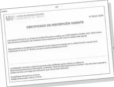  ??  ?? Inscripció­n vigente El 8 de febrero, Continenta­l FX figuraba en el registro de entidades supervisad­as por la UAF.