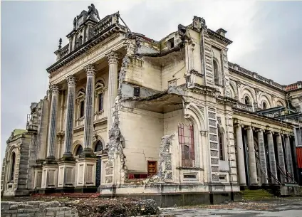  ?? JOSEPH JOHNSON/STUFF ?? The future of Christchur­ch’s earthquake-damaged Catholic Basilica is up in the air as new options are being considered.