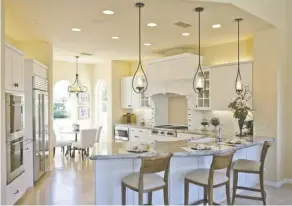  ??  ?? There are currently 12 furnished show homes to view at Toscana.