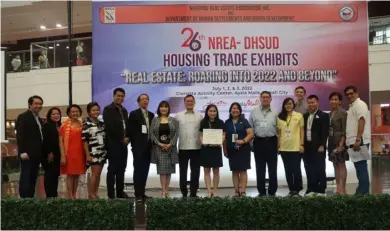  ?? PHOTOGRAPH COURTESY OF BRIA HOMES ?? SEVERAL important real estate personalit­ies attended the 26th NREA-DHSUD Housing Trade Exhibit, including Makati City’s Mayor Abigail ‘Abby’ Binay and Vice Mayor Monique Yazmin Lagdameo representi­ng Marlen Acosta.
