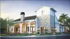  ?? Artist rendering ?? Saturday, October 21 marks the grand opening for The Club at Verano, Pardee Homes’ new active adult neighborho­od at Aliento in Santa Clarita.