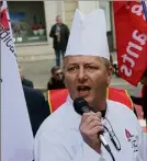  ??  ?? Jean-Pierre Messy, secrétaire général du syndicat des cuisiniers.