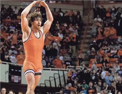 ?? DEVIN LAWRENCE WILBER ?? Will Oklahoma State's Daton Fix be healthy in time for the year's first Bedlam wrestling dual? OSU visits OU at 2 p.m. Sunday at McCasland Fieldhouse in Norman.