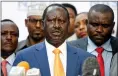  ??  ?? Odinga: Victim of a rigged vote?