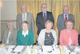  ??  ?? Special occasion East Kilbride Probus Club Valentine’s lunch. Back row from the left: John Mitchell, John Walker and Allan Stevenson. Front row: Olive Mitchell, Barbara Graham, Mrs Walker and Sheila Stevenson