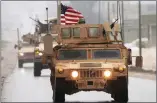  ??  ?? A U.S. convoy in Manbij, Syria last week