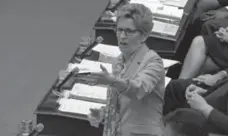  ?? ROB FERGUSON/TORONTO STAR ?? Premier Kathleen Wynne said the attorney general will appoint someone “as soon as possible” to review the SIU and other police oversight agencies.