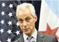  ?? PICTURE: AP ?? POLITICAL OPPOSITION: Chicago mayor Rahm Emanuel.