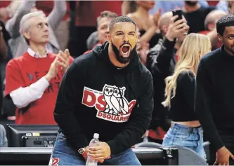  ?? GREGORY SHAMUS
GETTY IMAGES ?? While Drake’s ardent fandom makes for juicy headlines, it has raised questions about reasonable courtside decorum, which has included jabs at rival coaches, referees and players alike.