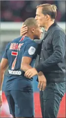  ?? FOTO: AP ?? Tuchel y Mbappé El sábado, tras el 5-0