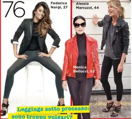  ??  ?? Federica Nargi, 27 Alessia Marcuzzi, 44