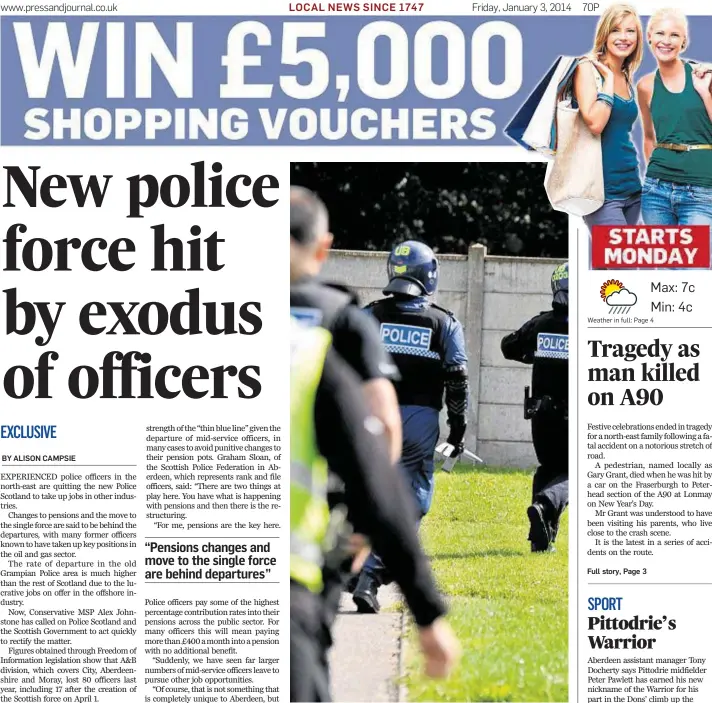  ??  ?? THINNER BLUE LINE: Fears grow over frontline policing manpower levels