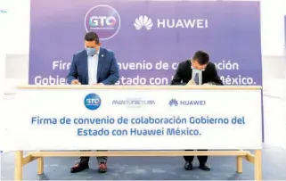  ?? FOTO CORTESÍA ?? Huawei se sumó al Valle de la Mentefactu­ra en Guanajuato.