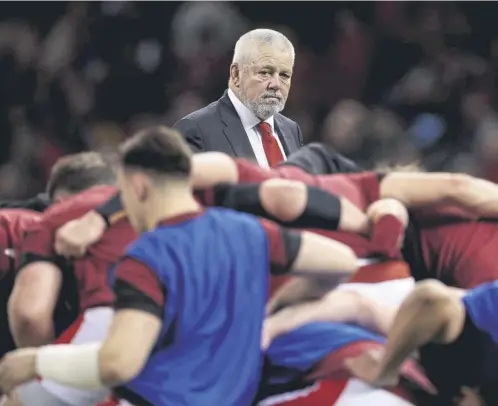  ?? ?? Warren Gatland, the Wales head coach, believes that Ireland are thriving because they have the right structures in place