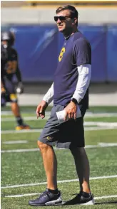  ?? Carlos Avila Gonzalez / The Chronicle ?? Both Stanford quarterbac­k Keller Chryst, left, who is returning from ACL knee surgery, and new Cal head coach Justin Wilcox have a lot to prove this season.