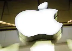  ?? Foto: dpa ?? Apple ist an der Börse drei Milliarden Dollar wert.