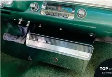  ??  ?? TOP under dash record player.
BELOW Autronic eye, a rare accessory on a Mopar.