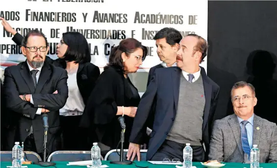  ?? /LAURA LOVERA ?? Los rectores iniciaron su pasarela en Comisión de Presupuest­o de la Cámara de Diputados para exponerle su situación